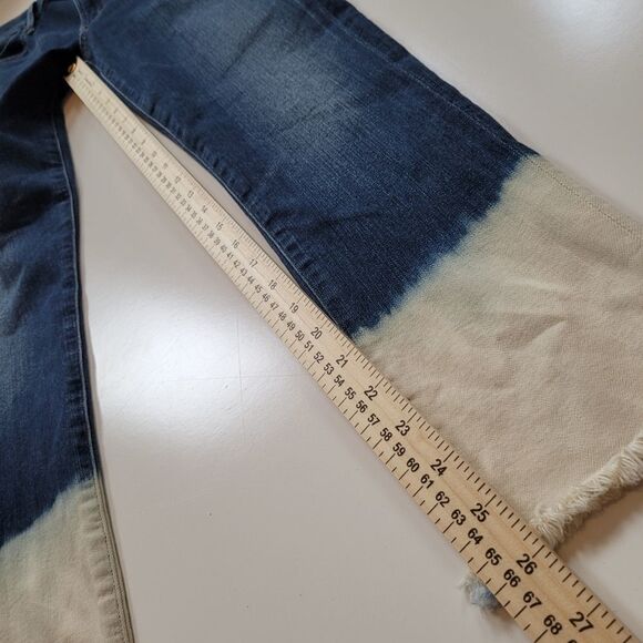 NEW 27 REVOLVE CoH AVEDON DIP DYE OMBRE RAW EDGE ULTRA SKINNY JEANS - Picture 2 of 14